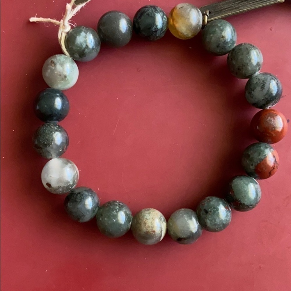 Green Beaded Bracelet